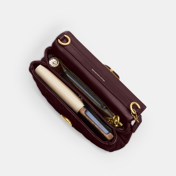 Coach Times Square Tabby Shoulder Bag With Quilting - Picture 7 of 10